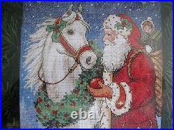 Dimensions Christmas Holiday Counted Cross Stocking KIT, SANTA'S GIFT, Race, 7959