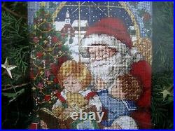 Dimensions Christmas Holiday Needlepoint Stocking Kit, SANTA'S STORY, 9103,16