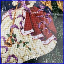 Dimensions Christmas Needlepoint 16 Stocking Kit ANGEL OF TIDINGS Open Package Dimensions Christmas Needlepoint 16 Stocking Kit ANGEL OF TIDINGS Open Package