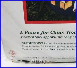 Dimensions Christmas Needlepoint Stocking Kit 9115 A Pause for Claus Santa Toys