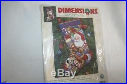 Dimensions Christmas Stocking Needlepoint Kit Santa's Toys #9129 Horse Bears NEW