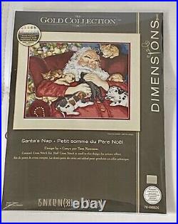Dimensions Counted Cross Stich Gold Collection Santa's Nap 70-08836 Christmas