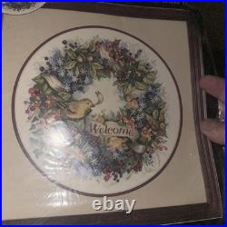 Dimensions Counted Cross Stitch Kit 35028 Berry Wreath Welcome Retired Sealed