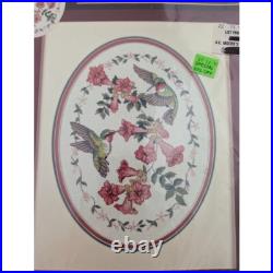 Dimensions Counted Cross Stitch Kit Sweet Delight 39003 Floral Hummingbird RARE