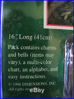 Dimensions Counted Cross Stocking CHARTS CHARMS Kit, CHRISTMAS PAST, Wysocki, 8516