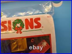Dimensions Country Holiday Tree Skirt Cross Stitch Kit New NOS #8577 Rare VHTF