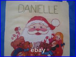 Dimensions Crewel Stitchery Christmas Stocking Kit, SANTA'S SACK OF TOYS, 8051,16