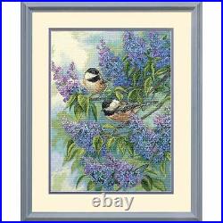 Dimensions Cross Stitch Kit Chickadees and Lilacs