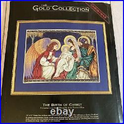 Dimensions Cross Stitch Kit GOLD COLLECTION 8563 THE BIRTH OF CHRIST Christmas