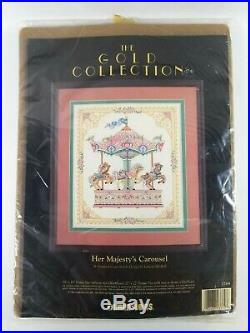 Dimensions Cross Stitch Kit Gold Collection 3769 Her Majesty's Carousel NIP 1994