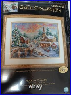 Dimensions Cross Stitch Kit Holiday Village #8783 By Nicky Boehme Two Of Two