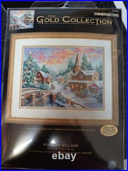Dimensions Cross Stitch Kit Holiday Village #8783 By Nicky Boehme Two Of Two