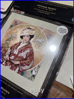 Dimensions Cross Stitch The Gold Collection 35109 Japanese Maiden Sauber Started