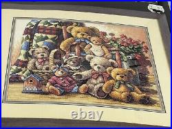 Dimensions GOLD COLLECTION Counted Cross Stitch Kit TEDDY BEAR GATHERING NEW VTG