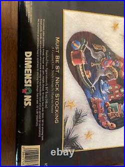 Dimensions GOLD COLLECTION Cross Stitch Stocking Kit, MUST BE ST. NICK #8567