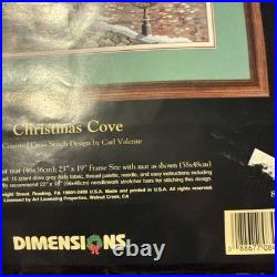 Dimensions GOLD Cross Stitch KIT CHRISTMAS COVE Valente 8494 USA 1996 Scene
