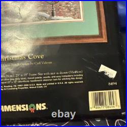 Dimensions GOLD Cross Stitch KIT CHRISTMAS COVE Valente 8494 USA 1996 Scene