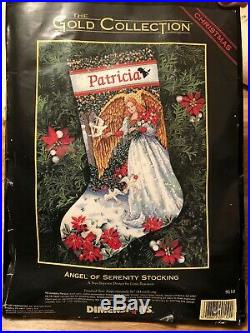 Dimensions GOLD Stocking Kit ANGEL OF SERENITY Christmas Needlepoint 9110