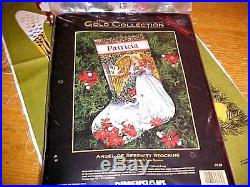 Dimensions Gold ANGEL OF SERENITY Needlepoint Christmas Stocking Kit Bywaters