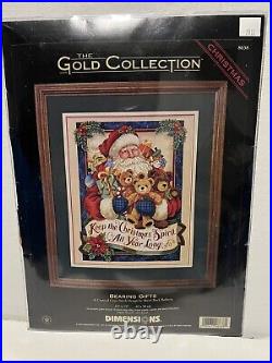 Dimensions Gold BEARING GIFTS Counted Cross Stitch Kit 8638 Santa Christmas USA