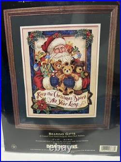 Dimensions Gold BEARING GIFTS Counted Cross Stitch Kit 8638 Santa Christmas USA