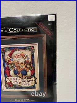 Dimensions Gold BEARING GIFTS Counted Cross Stitch Kit 8638 Santa Christmas USA