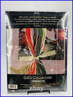 Dimensions Gold Christmas Angel Needlepoint Stocking Kit Ornaments 9135