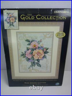 Dimensions Gold Collection 35143 Rose Garden Cuttings Cross Stitch Kit Open