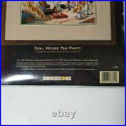 Dimensions Gold Collection #3799 Doll House Tea Party Cross Stitch Kit