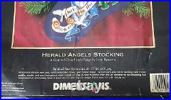 Dimensions Gold Collection #8531 Herald Angels Cross Stitch Christmas Stocking