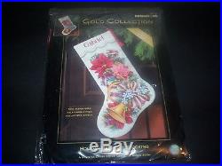 Dimensions Gold Collection 8713 Christmas Holiday Harmony Cross Stitch Stocking
