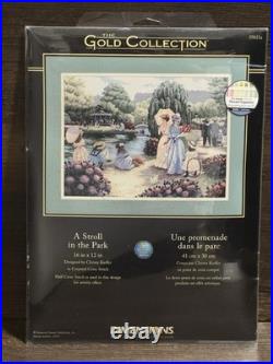 Dimensions Gold Collection A Stroll in the Park Counted Cross Stitch Kit #35021a