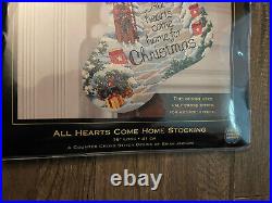 Dimensions Gold Collection ALL HEARTS COME HOME Christmas Stocking Kit 8739 NEW