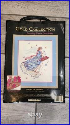 Dimensions Gold Collection ANGEL OF SPRING Cross Stitch Kit Sealed 3777 VTG HTF