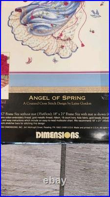 Dimensions Gold Collection ANGEL OF SPRING Cross Stitch Kit Sealed 3777 VTG HTF