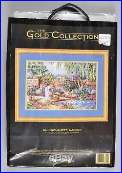 Dimensions Gold Collection An Enchanted Garden Cross Stitch 3780 NEW Sealed 1994