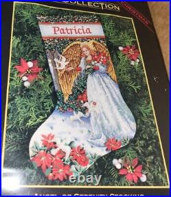 Dimensions Gold Collection Angel of Serenity Needlepoint Stocking Kit #9110