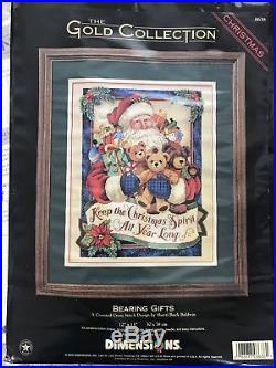 Dimensions Gold Collection BEARING GIFTS Christmas Counted Cross Stitch Kit NEW