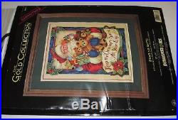 Dimensions Gold Collection BEARING GIFTS Christmas Cross Stitch Kit 8638 Santa