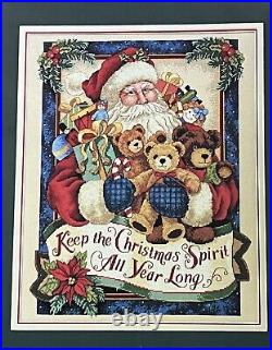 Dimensions Gold Collection BEARING GIFTS Counted Cross Stitch Kit # 8638 Santa