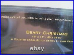 Dimensions Gold Collection Beary Christmas 15 x 11 Counted Cross Stitch