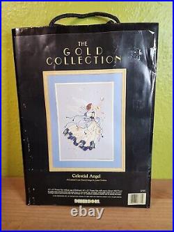 Dimensions Gold Collection CELESTIAL ANGEL Cross Stitch Kit VTG 1996 NOS 3820