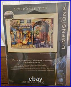 Dimensions Gold Collection Charming Waterway Counted Cross Stitch Kit Dimensions Gold Collection Charming Waterway Counted Cross Stitch Kit