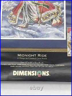 Dimensions Gold Collection Christmas Midnight Ride #8617 Counted Cross Stitch