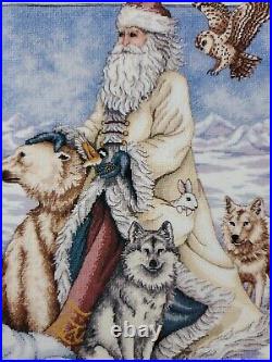 Dimensions Gold Collection Christmas THE NORTH WIND Santa Cross Stitch Kit #8526