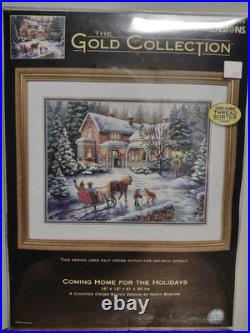 Dimensions Gold Collection Coming Home For The Holidays 8733 Cross Stitch New