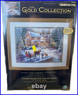 Dimensions Gold Collection Coming Home for the Holidays Cross Stitch Kit 8733
