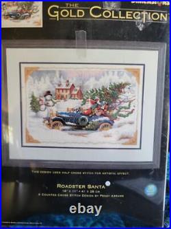 Dimensions Gold Collection Counted Cross Stitch Kit 8707 Roadster Santa Nip