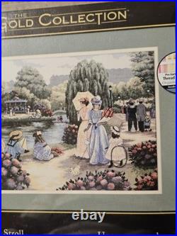 Dimensions Gold Collection Cross Stitch Kit #35021 A Stroll in the Park NEW
