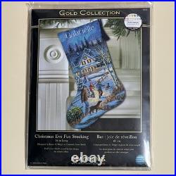 Dimensions Gold Collection Cross Stitch Kit #8805 Christmas Eve Fun Stocking